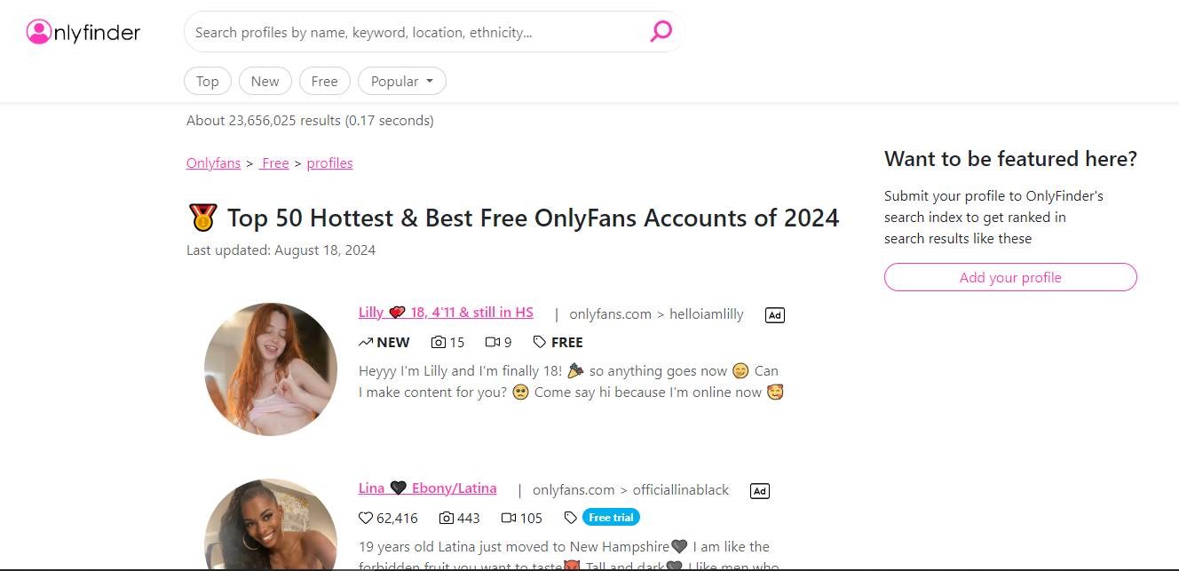Finding onlyfans by email