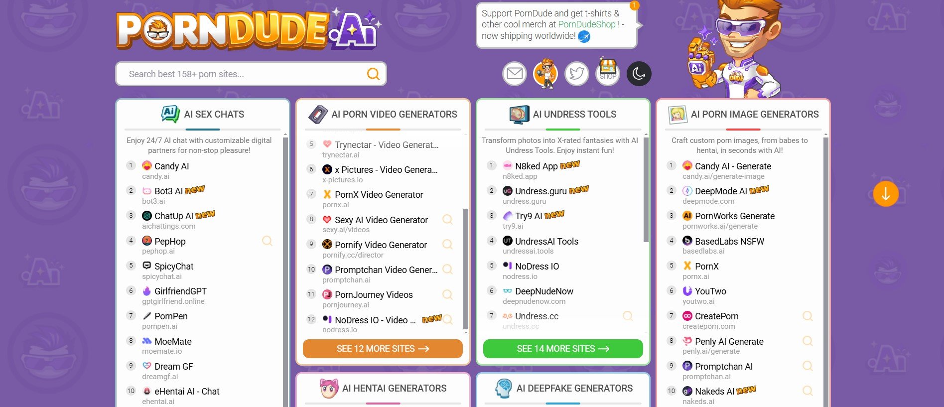PornDude AI: A Curated Directory for AI-Driven Adult Entertainment -  Babepedia Blog