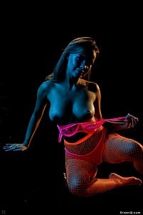 Ira Veter shows off her juicy butt as she plays around during the photo shoot