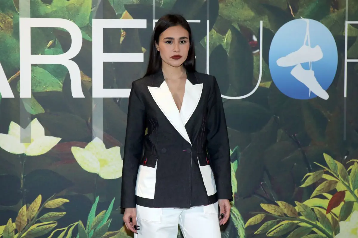 Clotilde Esposito's curves accentuated by the soft light