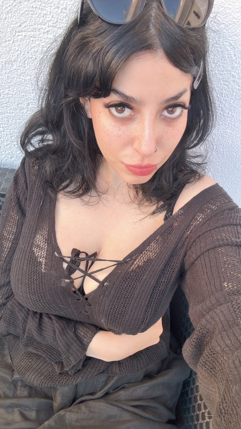 Miki Blue's playful side